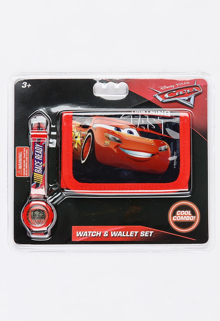 Character Fashion - Cars Wallet & Watch Set Multi-colour