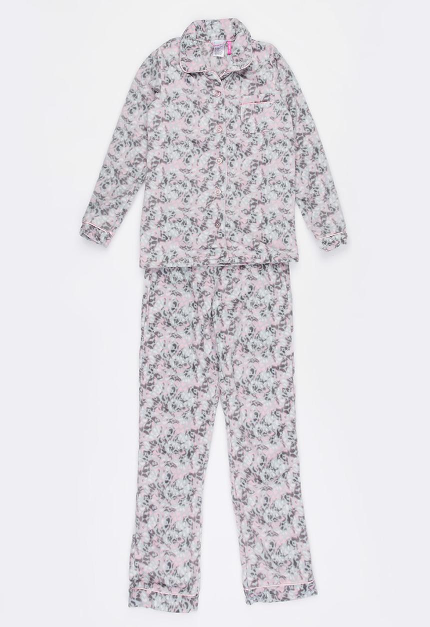 Twin Clothing - Long Sleeve Combo Pyjama Set Multi-colour