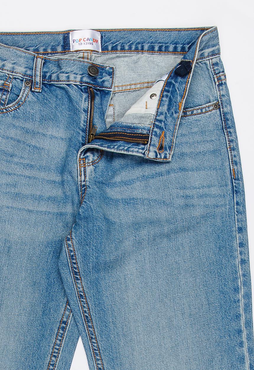 Pop Candy - Relaxed Jean Mid Blue