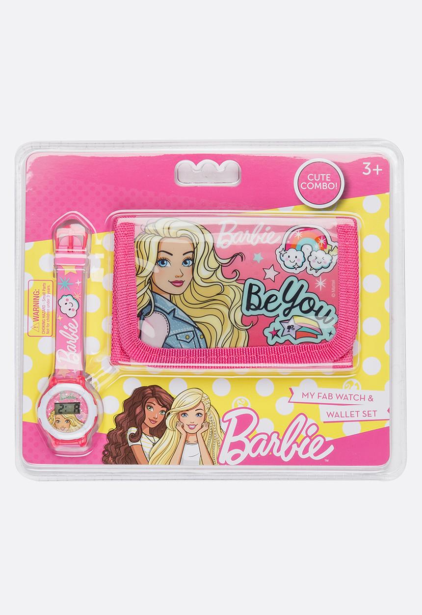 Character Fashion - Barbie Wallet & Watch Set Multi-colour