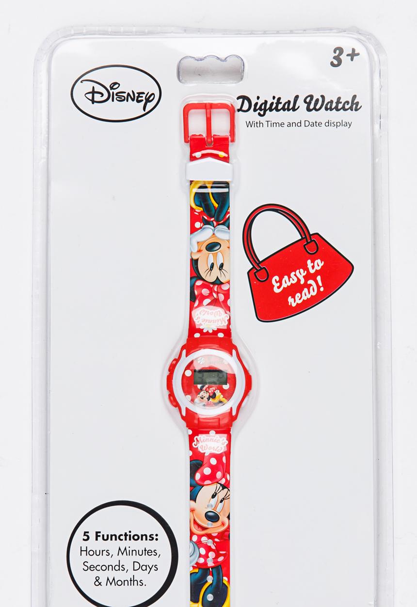 Character Fashion - Minnie Mouse Digital Watch Multi-colour
