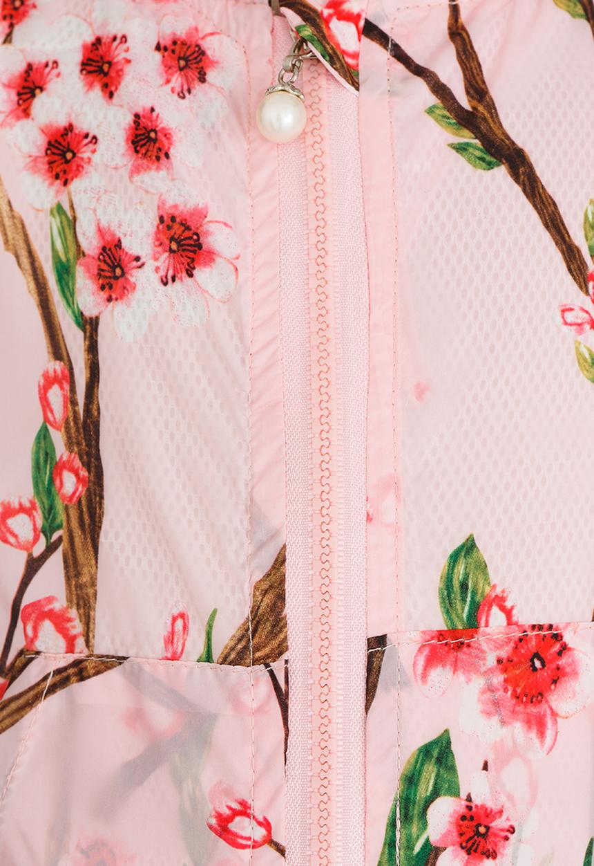 Pop Candy - Printed Hoodie Jacket Pale Pink