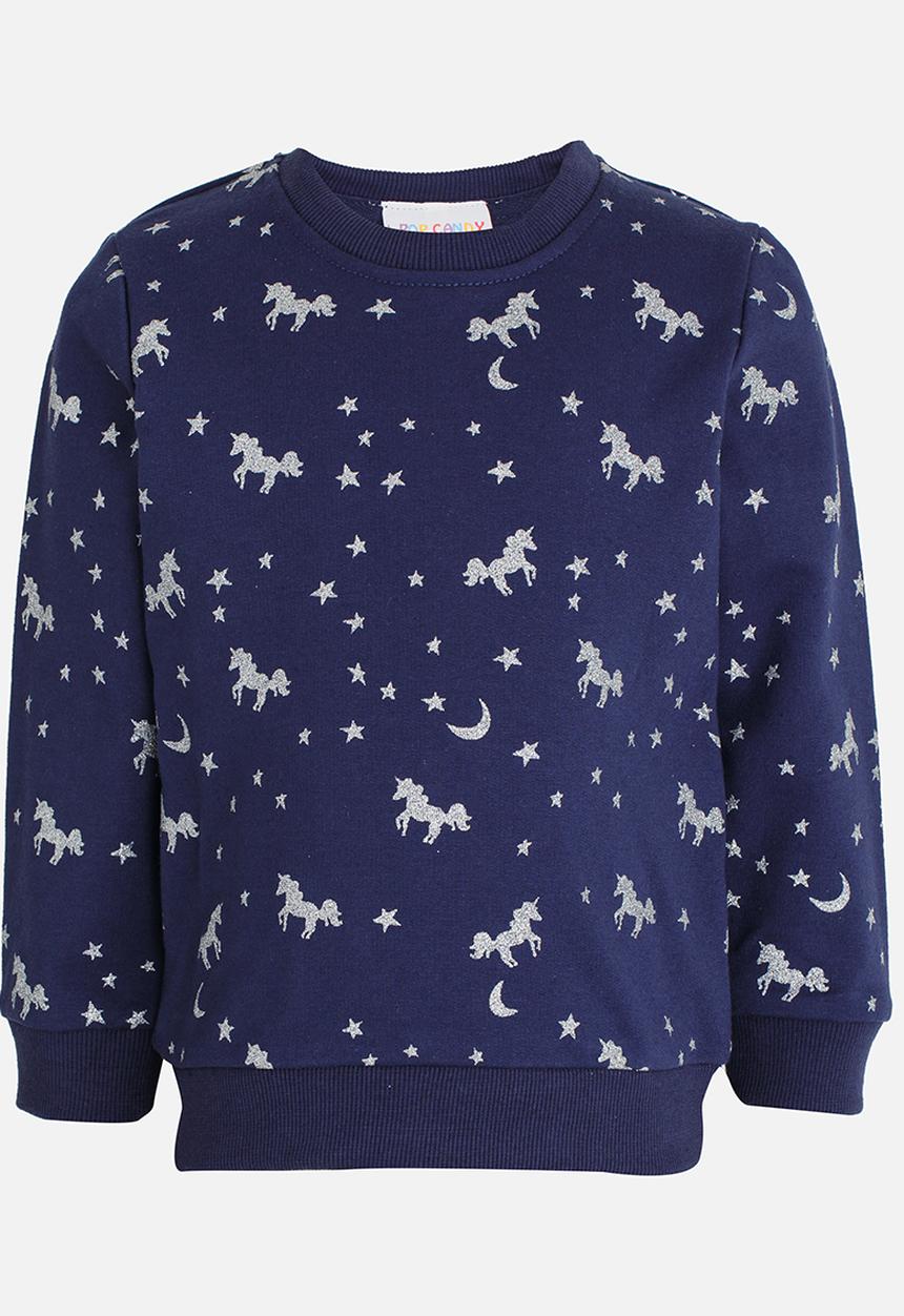 Pop Candy - Sweat Top Navy