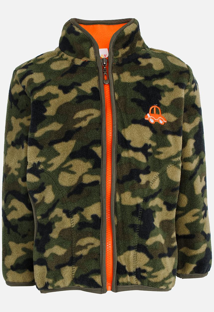 Pop Candy - Zip Front Jacket Khaki Green
