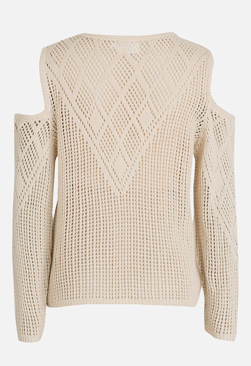 Rebel Republic - Cold Shoulder Knit Cream