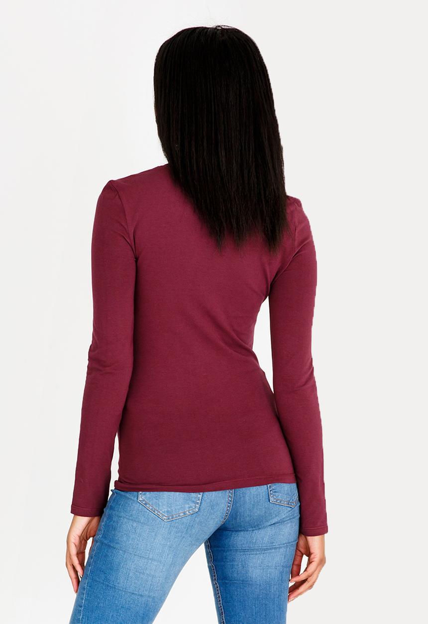 GUESS - Guess Long Sleeve Glitter Tee Mid Purple