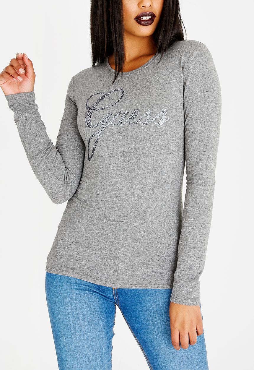 GUESS - Guess Long Sleeve Tee Grey