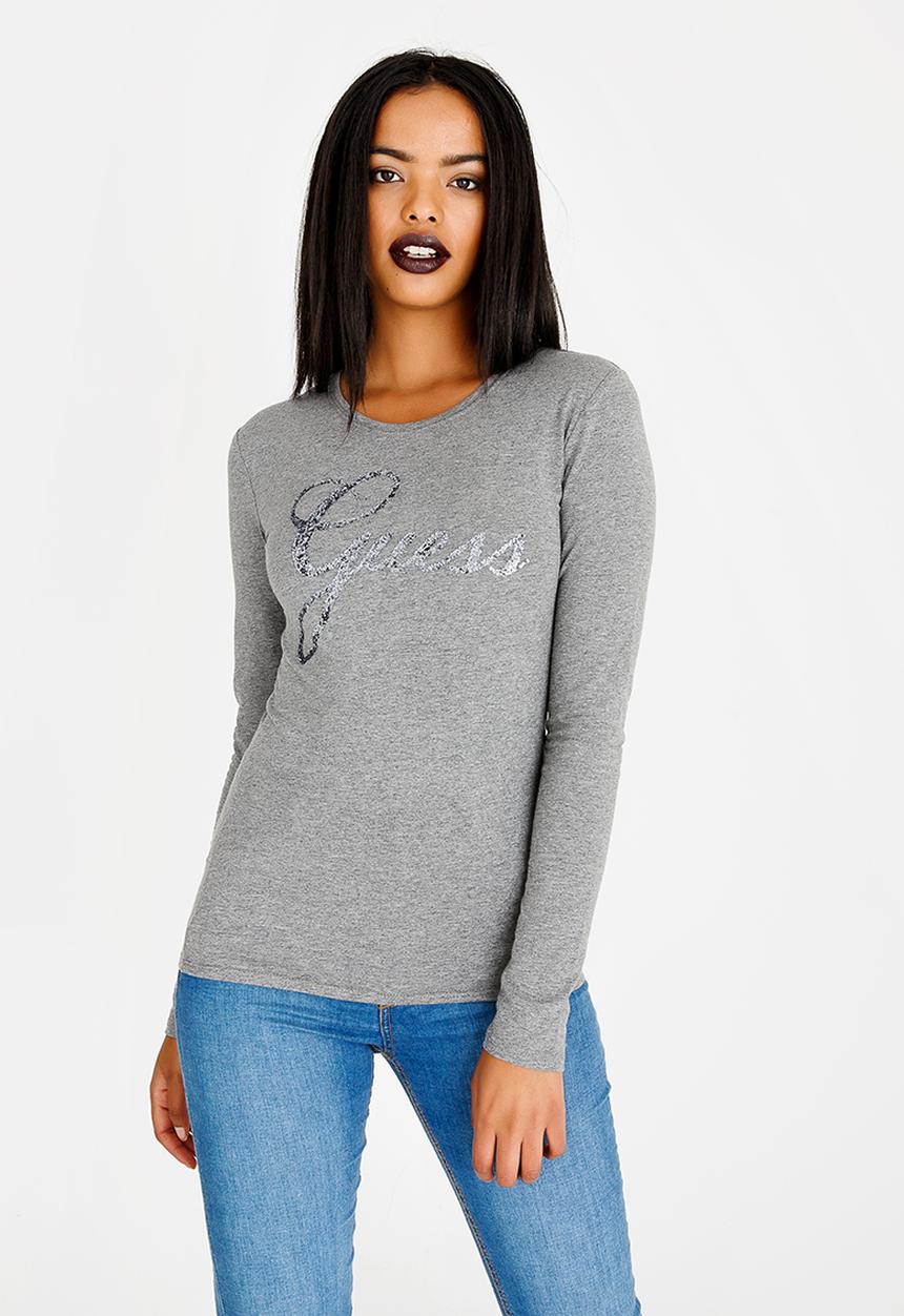 GUESS - Guess Long Sleeve Tee Grey