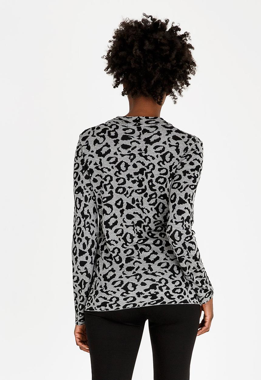 cath.nic - Animal Printed Top Black