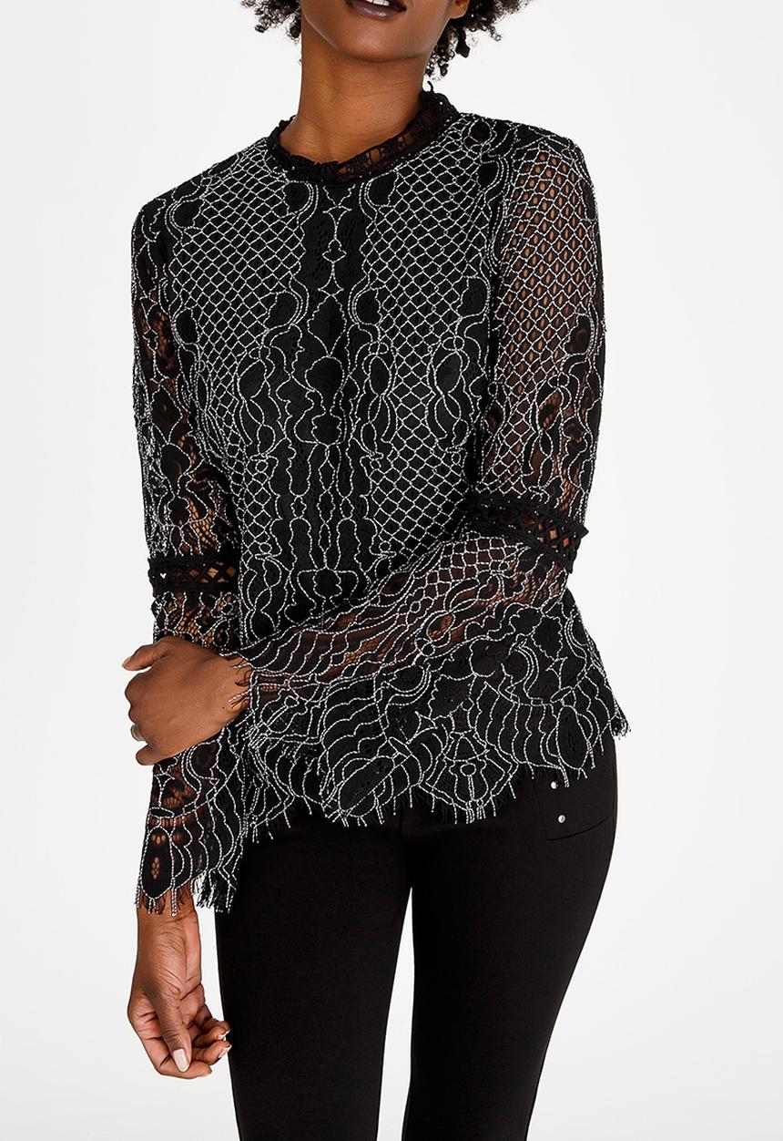 cath.nic - Lace Top Black