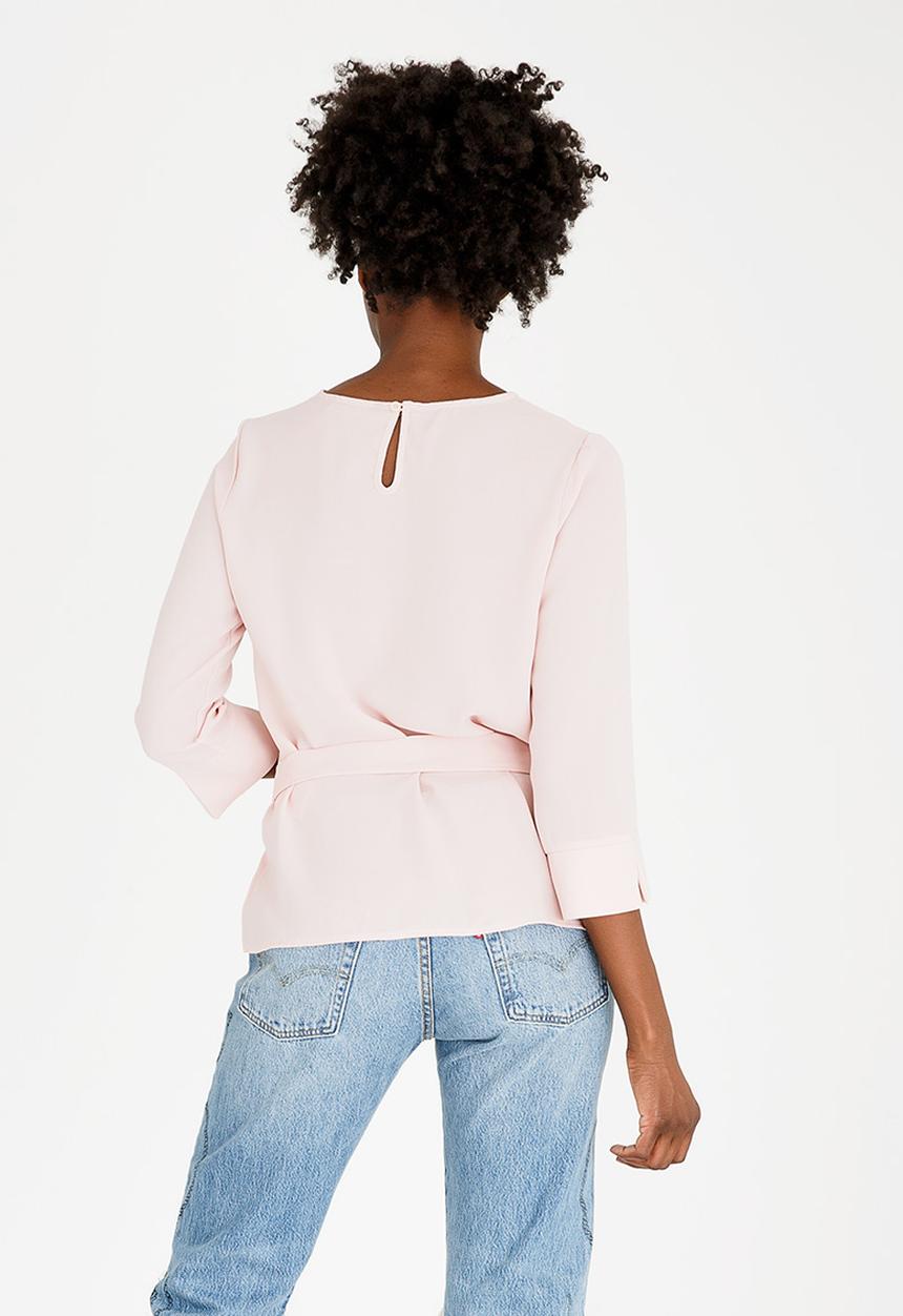 ONLY - Patricia Belted Top Peach