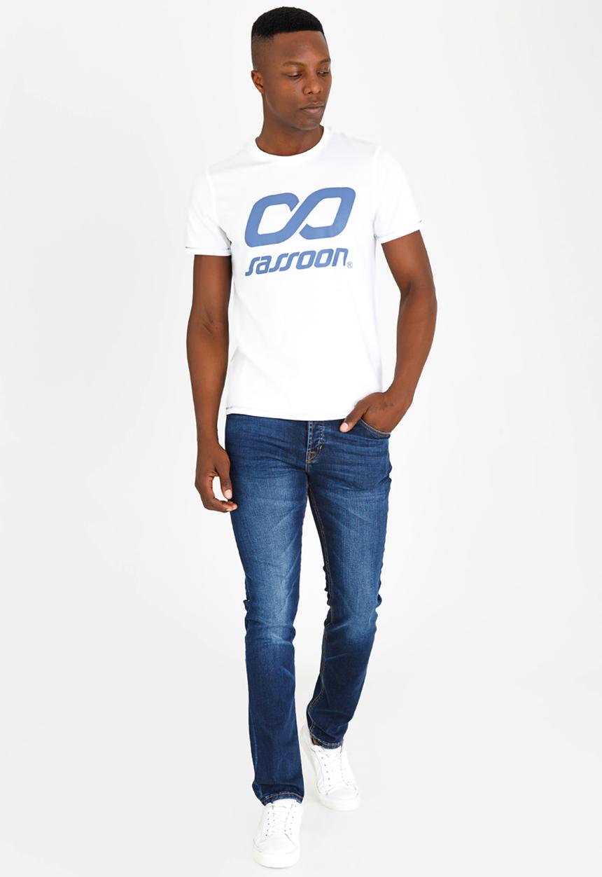 Sassoon - T-Shirt With Large Placement Print White