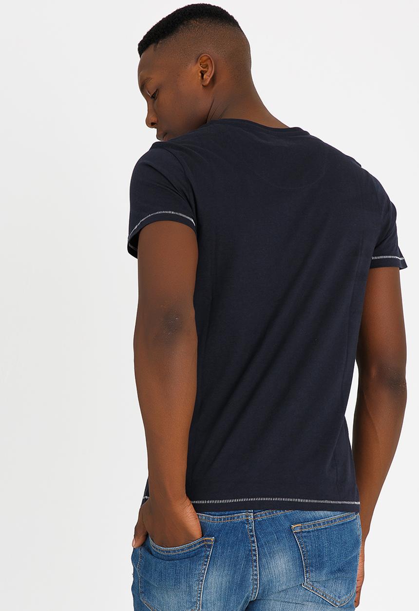 Sassoon - V - Neck Winter Tee Navy