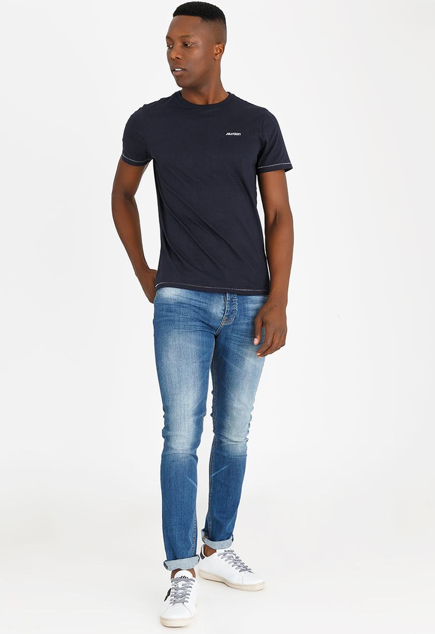 Sassoon - Crew Neck Winter Tee Navy