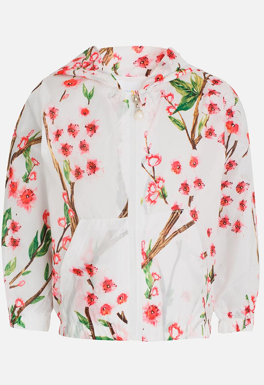 Pop Candy - Printed Hoodie Jacket White