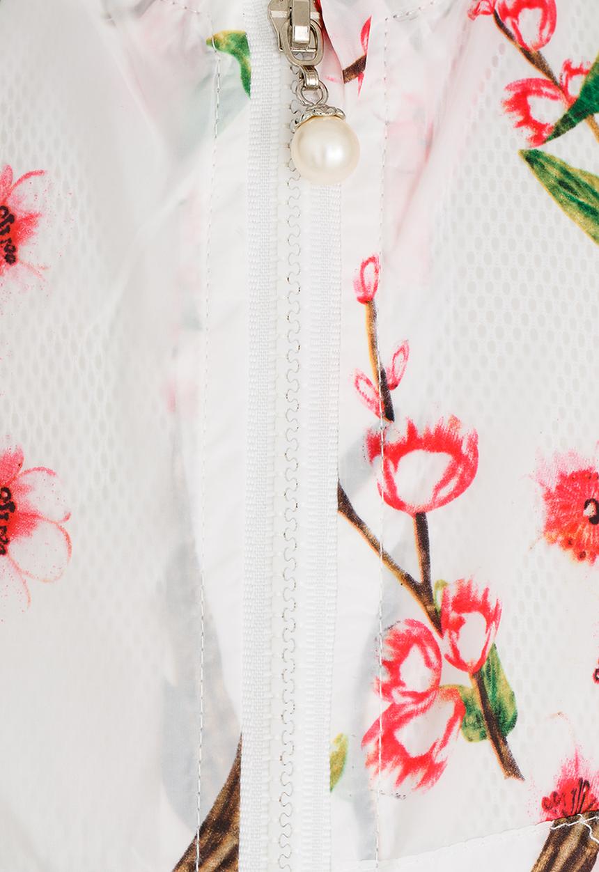Pop Candy - Printed Hoodie Jacket White