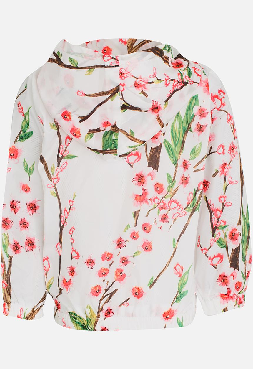 Pop Candy - Printed Hoodie Jacket White