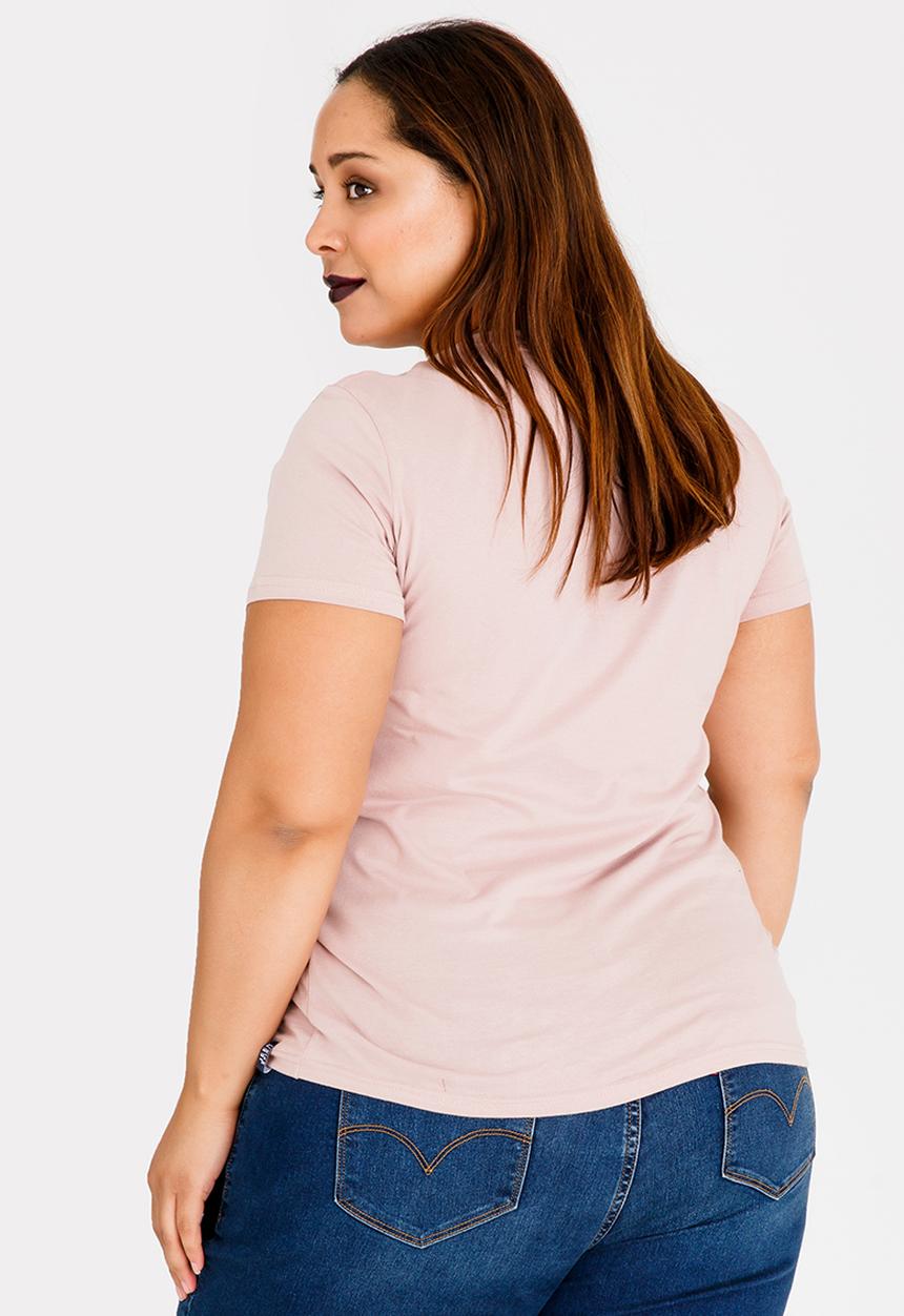JEEP - Watercolour Logo Tee Pale Pink