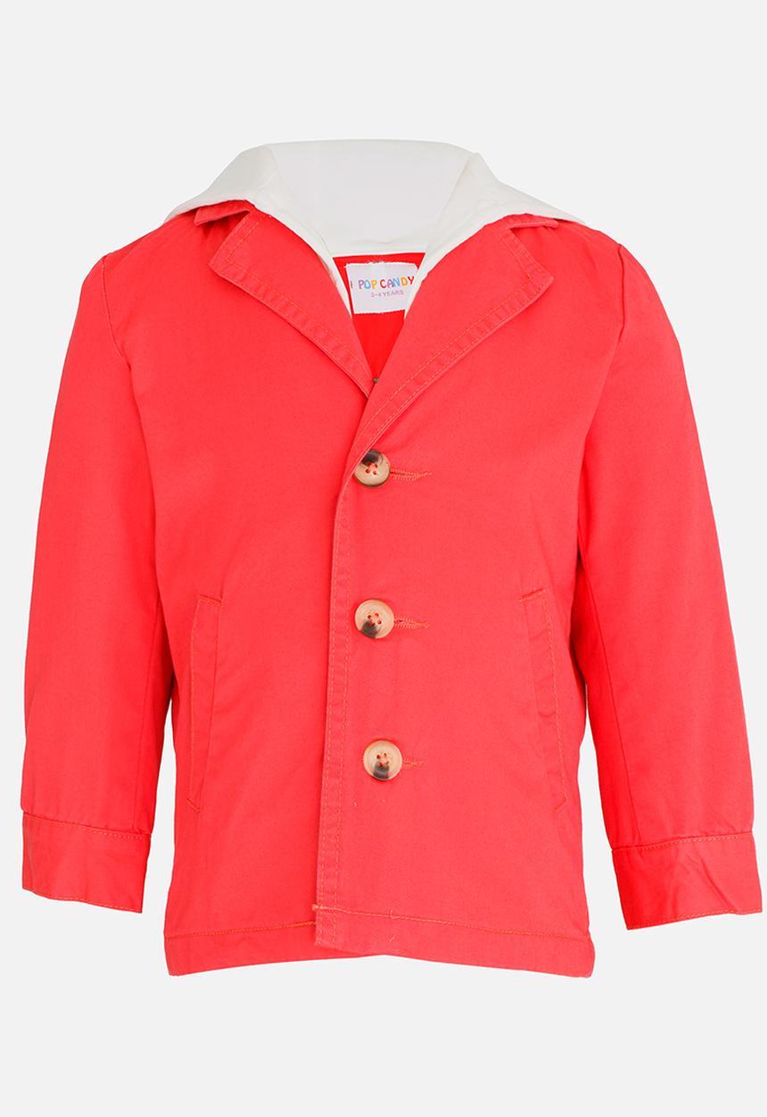 Pop Candy - Button Up Coat Mid Pink