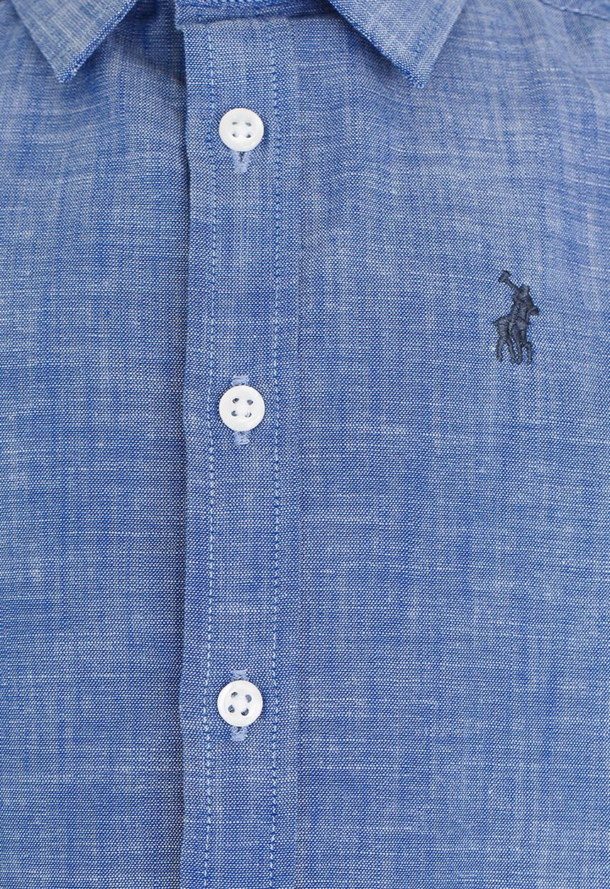 POLO - Andrew LS Oxford Shirt Blue