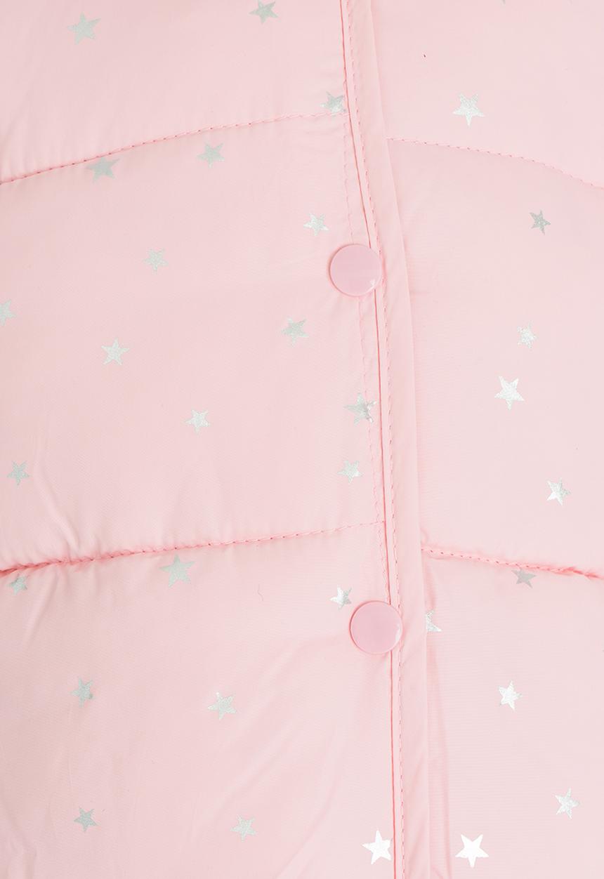 Pop Candy - Girls  Hooded Puffer Jacket Mid Pink