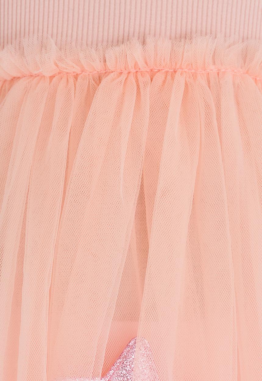Pop Candy - Lace Detail Dress Peach