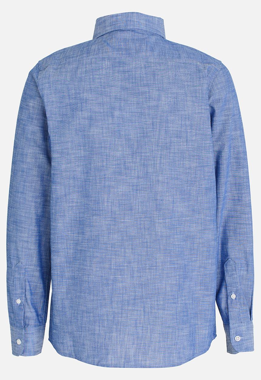 POLO - Andrew LS Oxford Shirt Blue