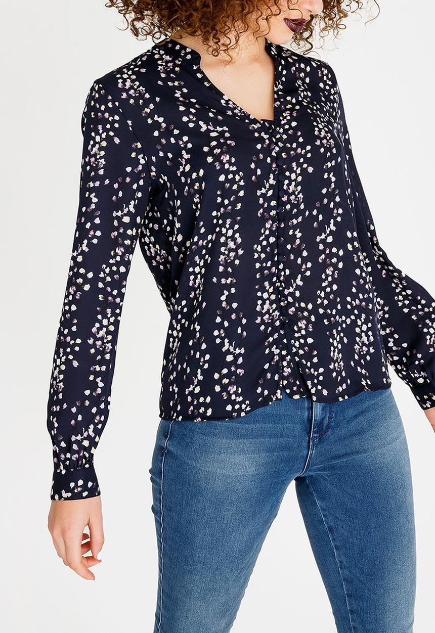 ONLY - Ditte Long Sleeve Blouse Navy
