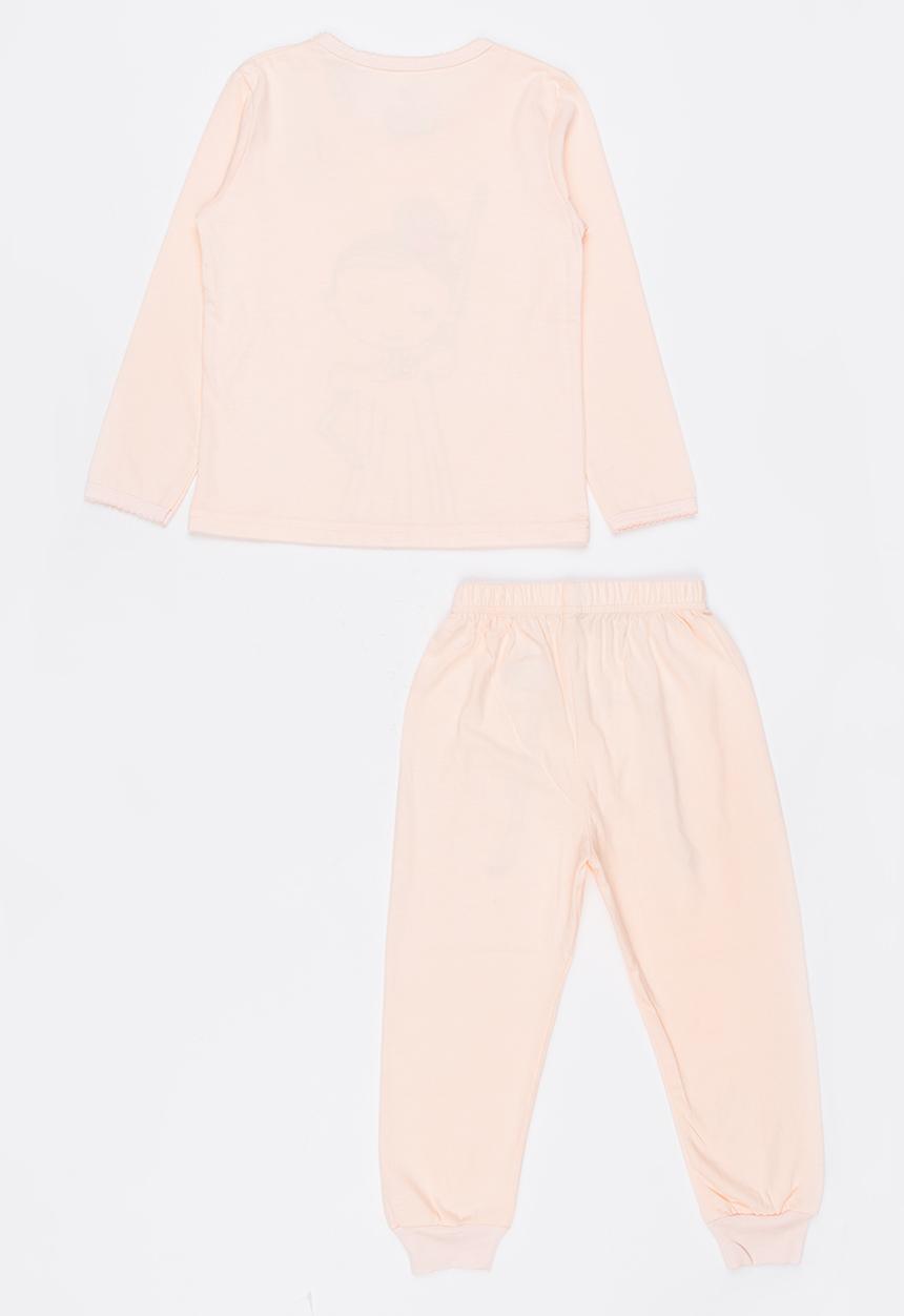 Pop Candy - Princess Printed PJ Set Pale Pink