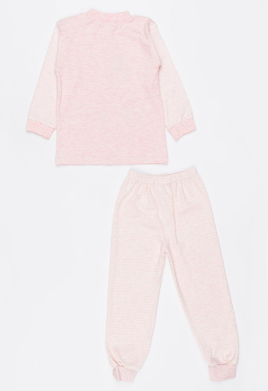 Pop Candy - Singing Birds Printed PJ Set Pale Pink