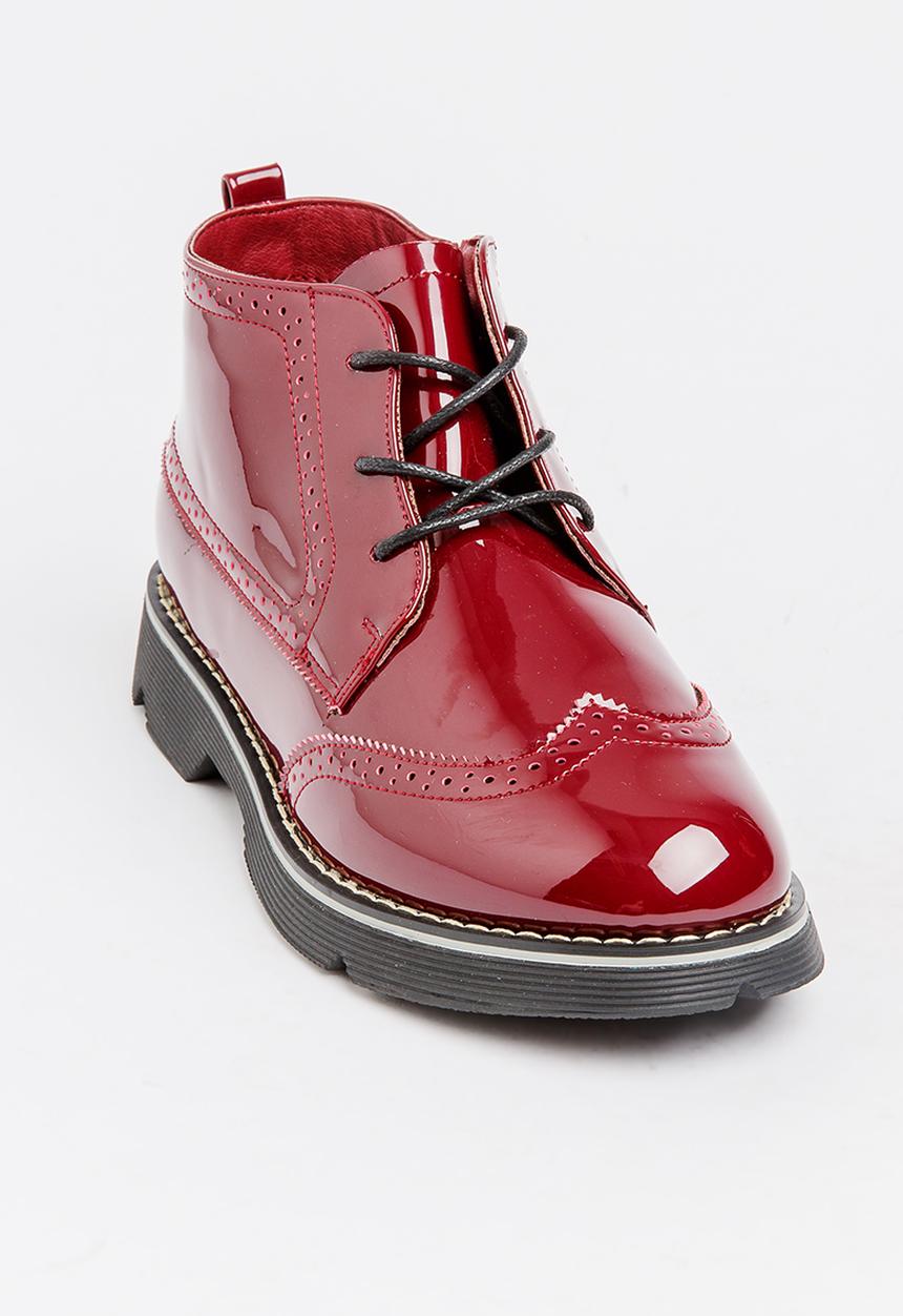 Pop Candy - Girls PU Boot Burgundy