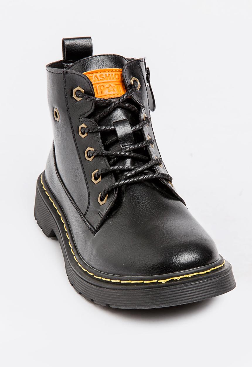 Pop Candy - Boys PU Boot Black