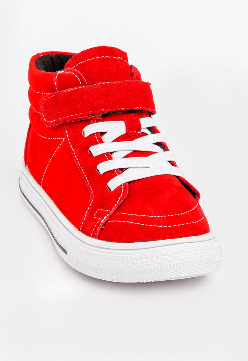 Pop Candy - Boys Hi Top Sneaker Red