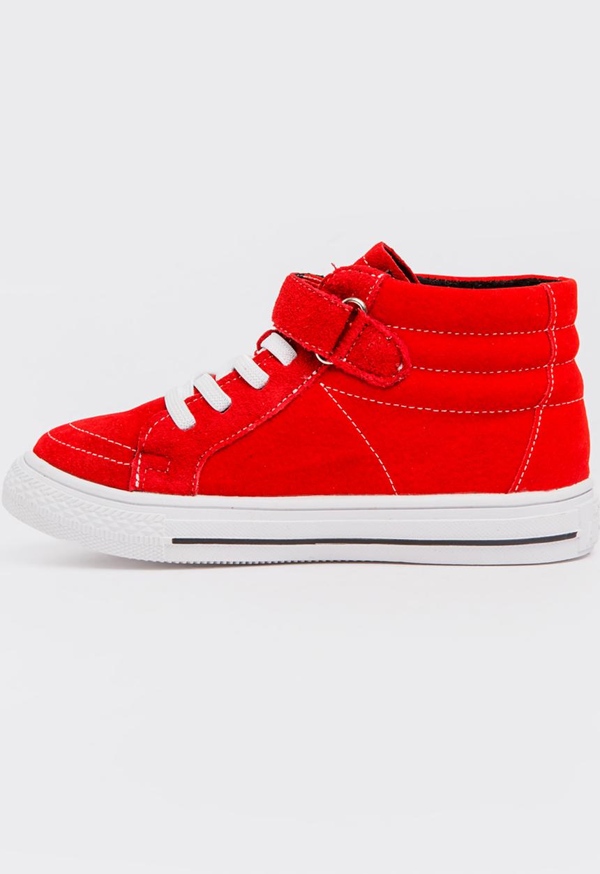 Pop Candy - Boys Hi Top Sneaker Red
