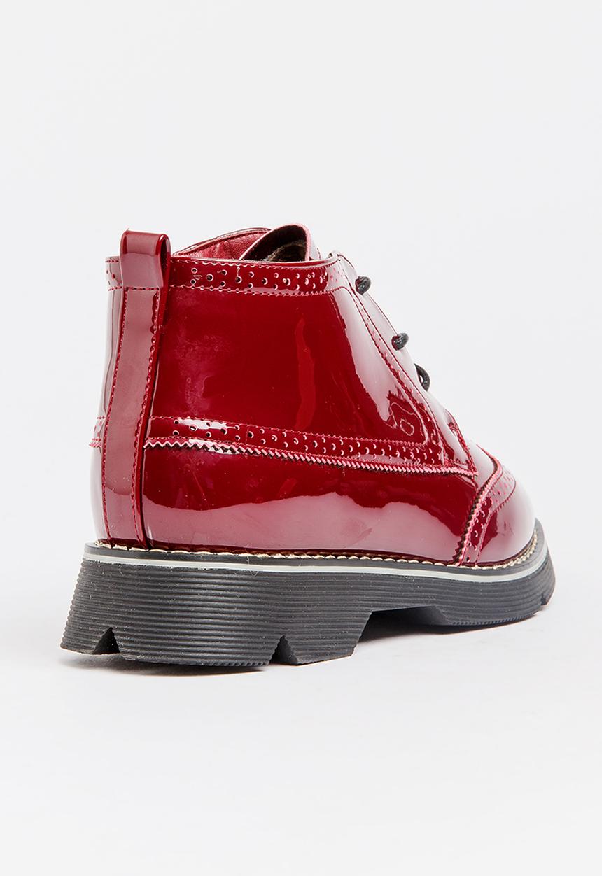 Pop Candy - Girls PU Boot Burgundy