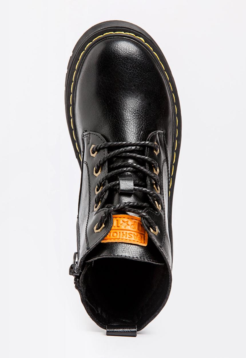 Pop Candy - Boys PU Boot Black