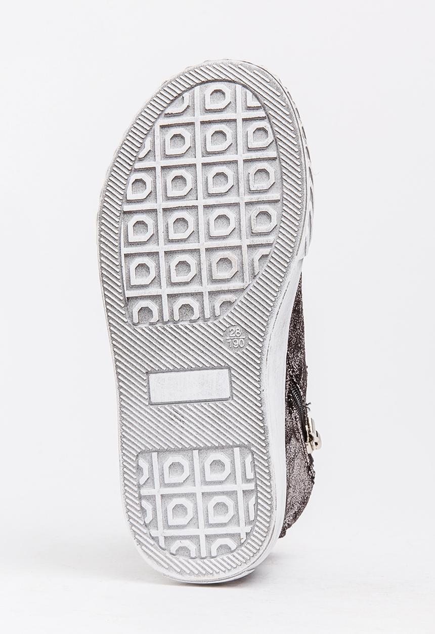 Pop Candy - Boys Metallic Sneaker Black