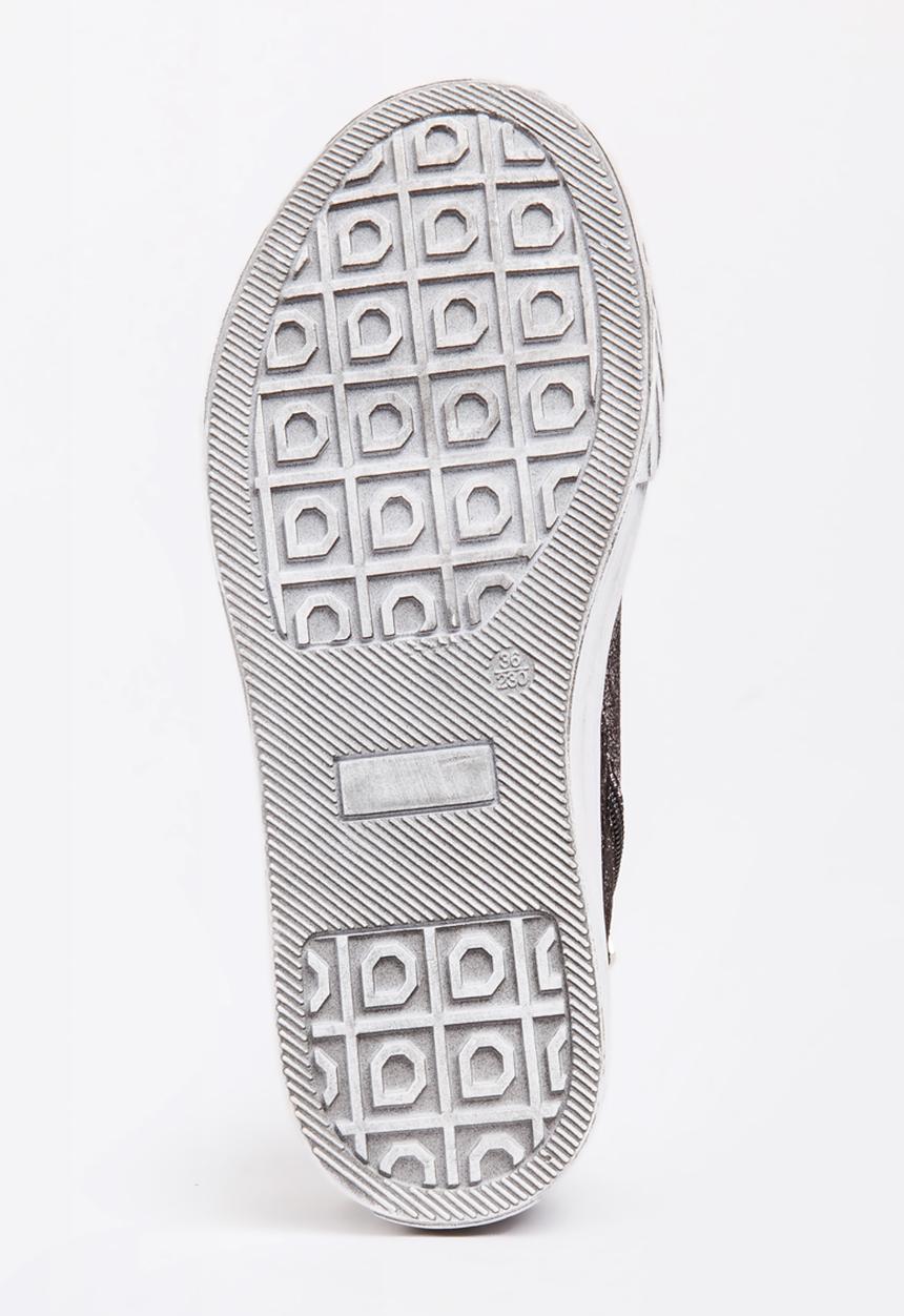 Pop Candy - Boys Metallic Sneaker Black