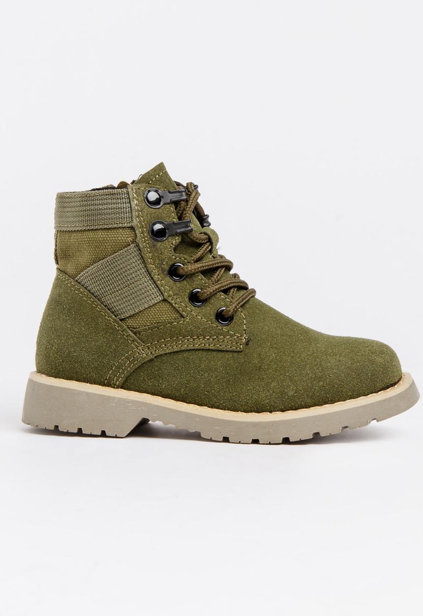 Pop Candy - Boys Combat Boot Tan