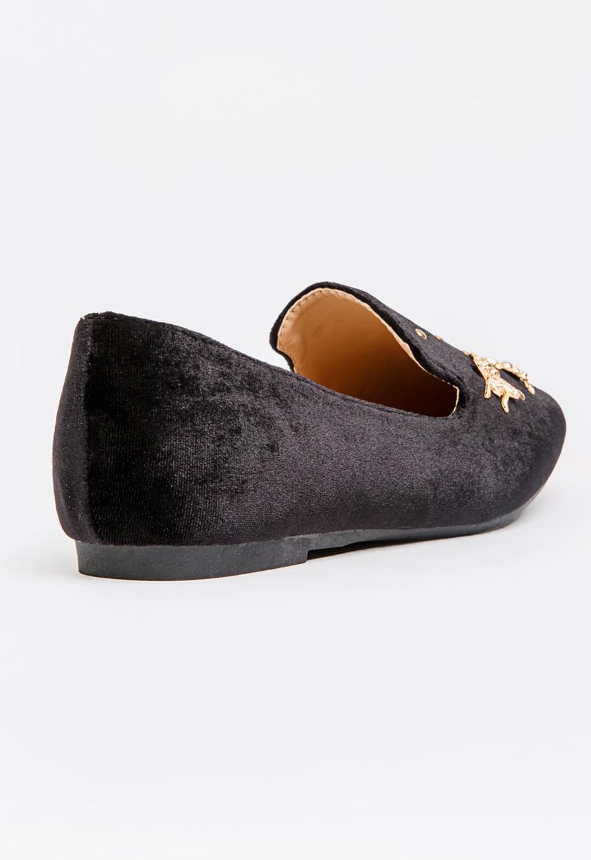 Moda Scapa - Velvet Loafers Black
