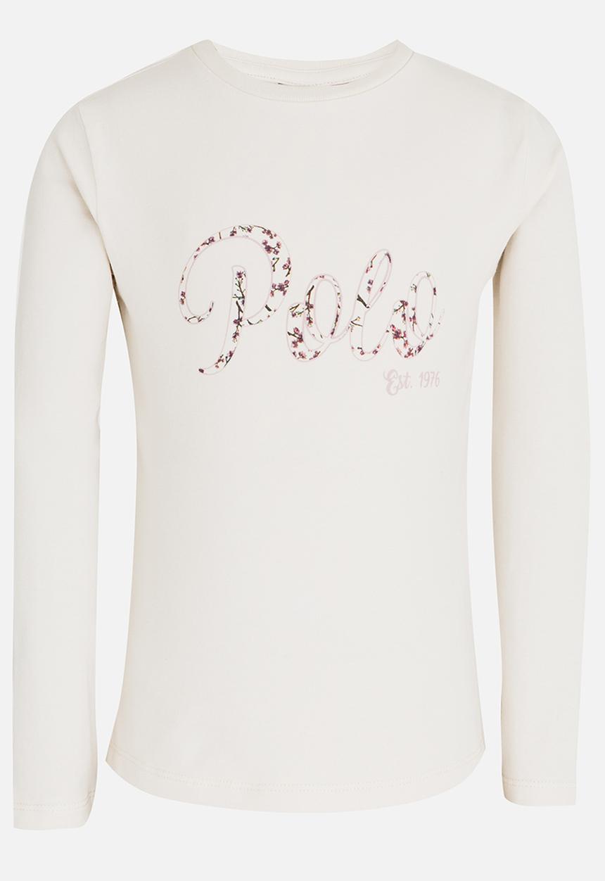 POLO - Kayla LS Printed Tee Stone