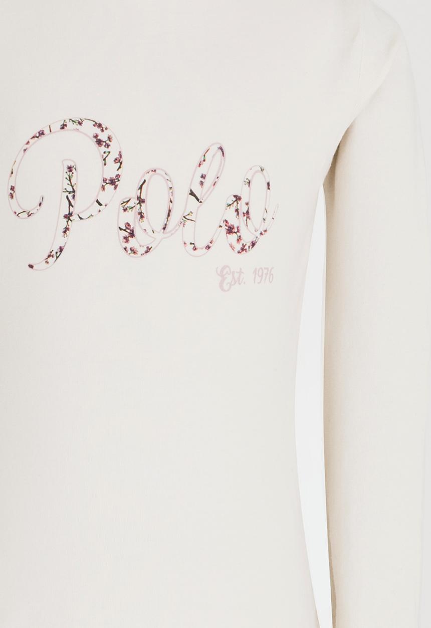 POLO - Kayla LS Printed Tee Stone