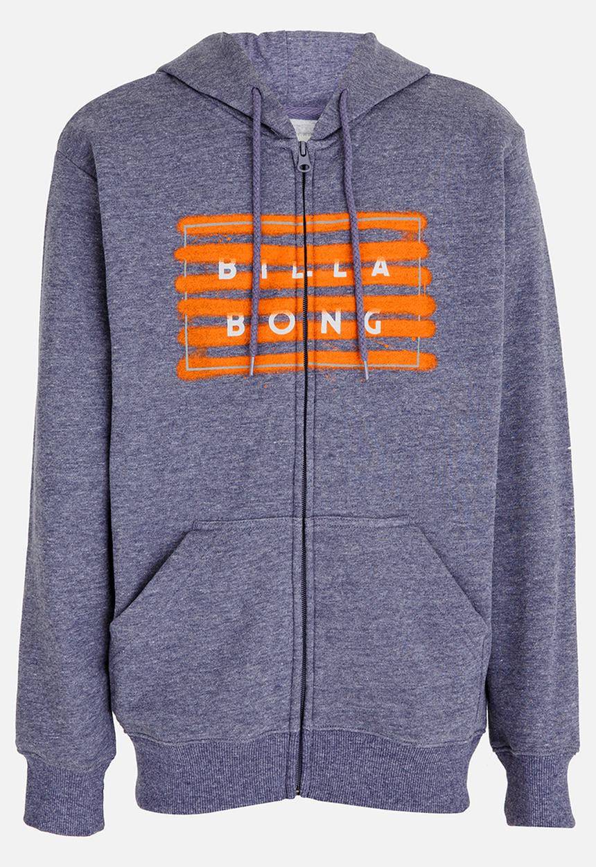 Billabong  - Diecut Spray Zip Through Hood Blue