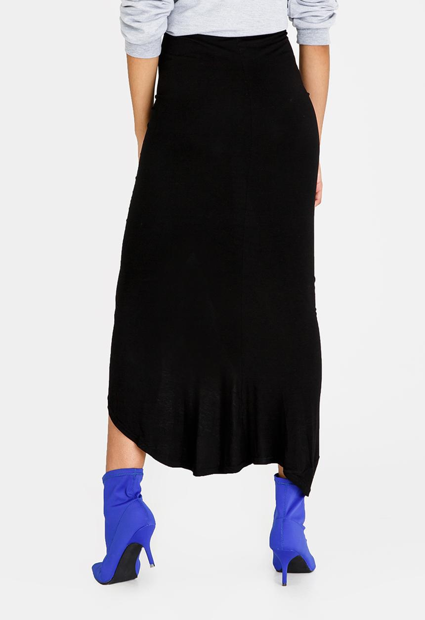 STYLE REPUBLIC - Drape Maxi Skirt Black