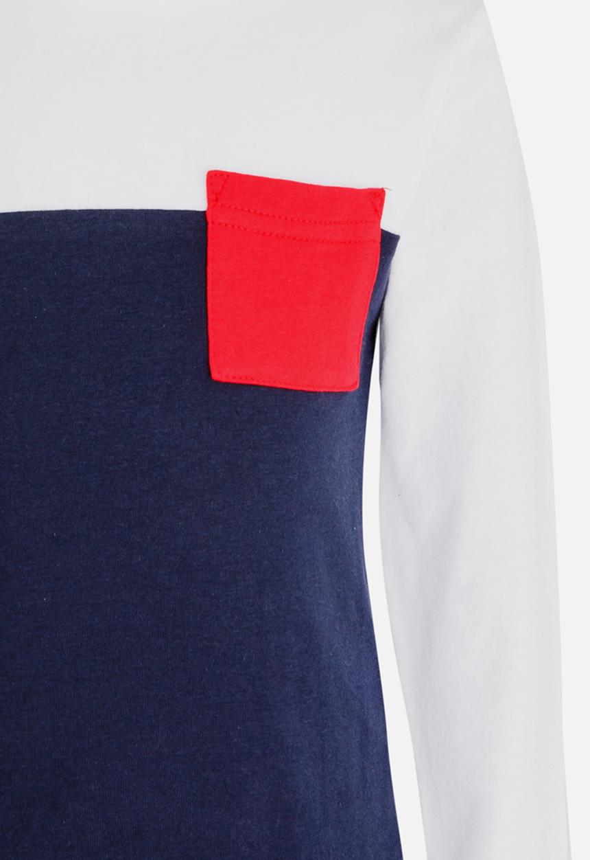 See-Saw - Colour Block Tee White
