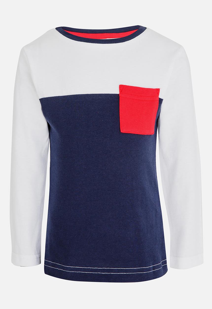 See-Saw - Colour Block Tee White