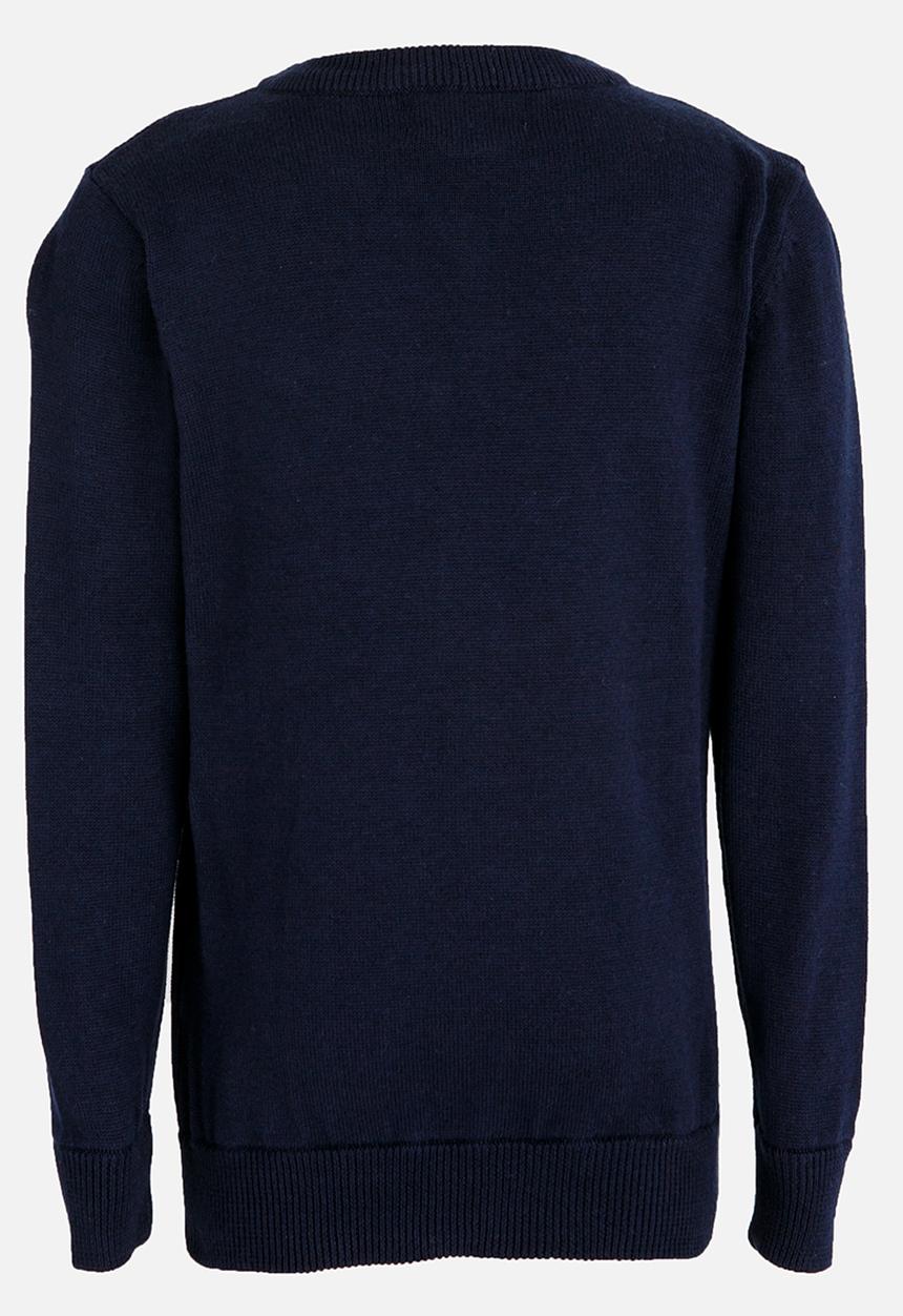 POLO - Justin LS V-Neck Pullover Navy