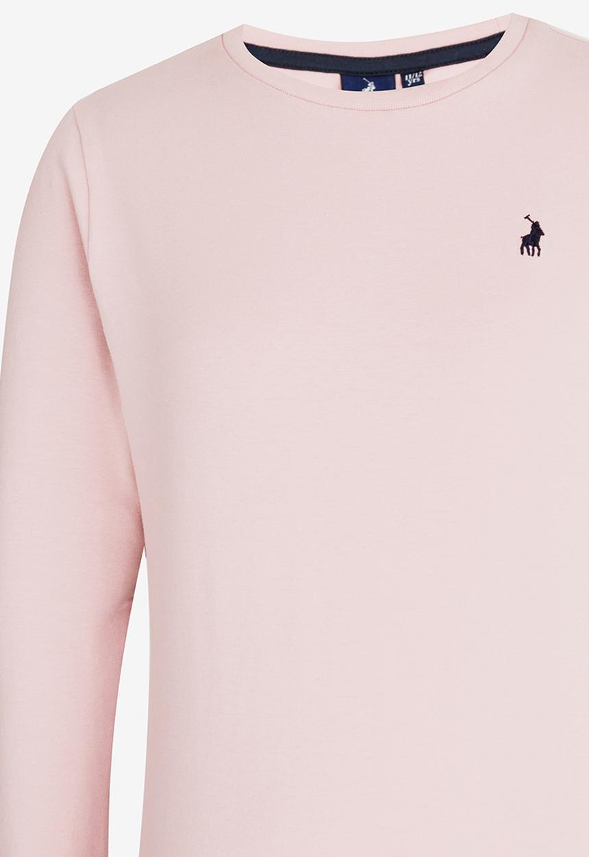 POLO - Chloe LS Classic Tee Mid Pink