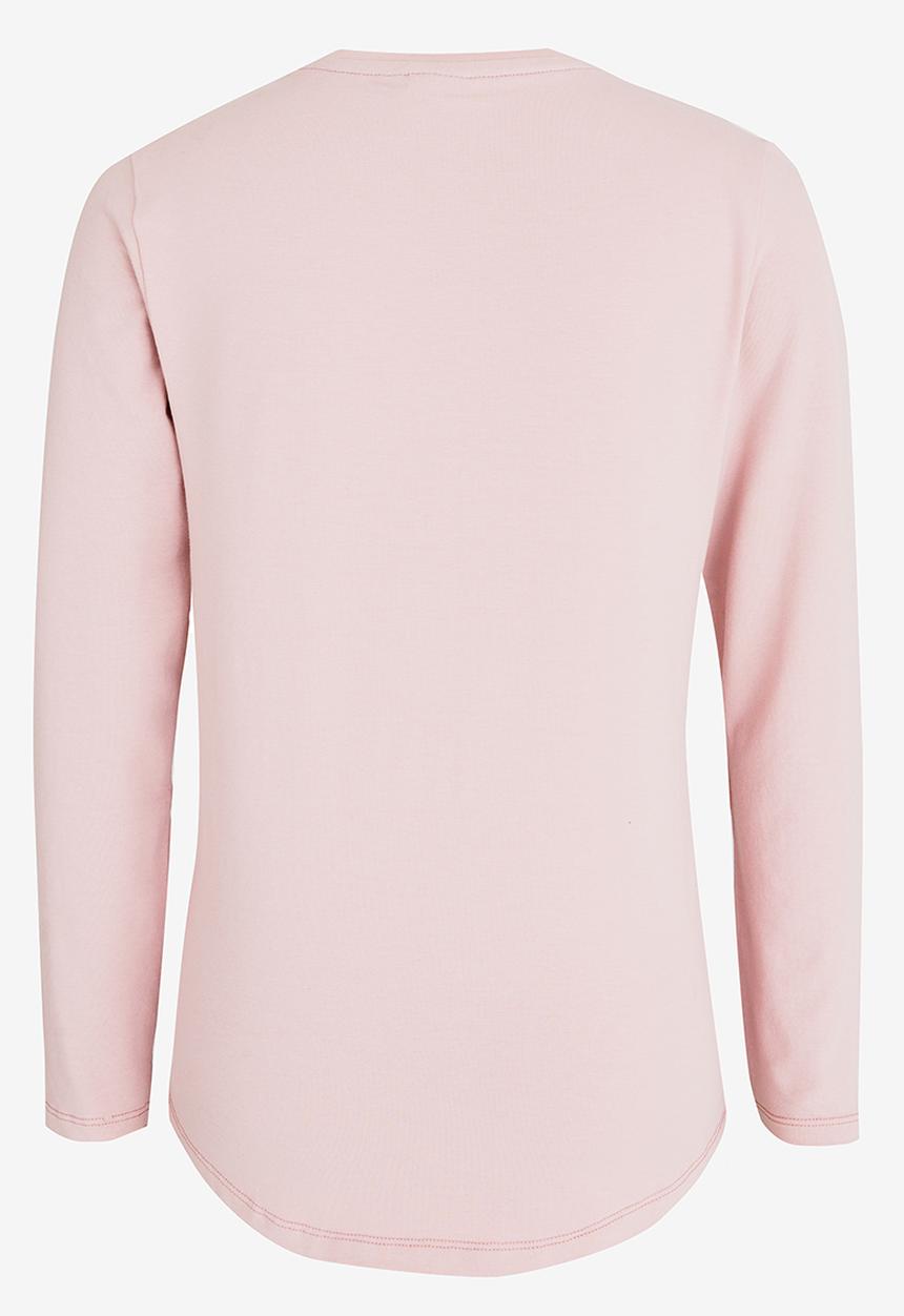 POLO - Chloe LS Classic Tee Mid Pink