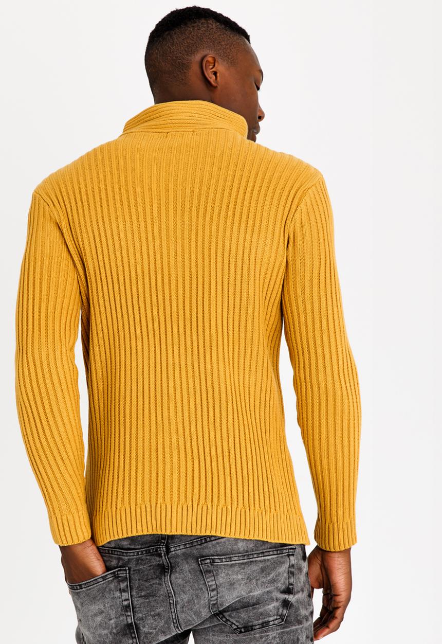 STYLE REPUBLIC - Andre Cable Rib Jersey Yellow